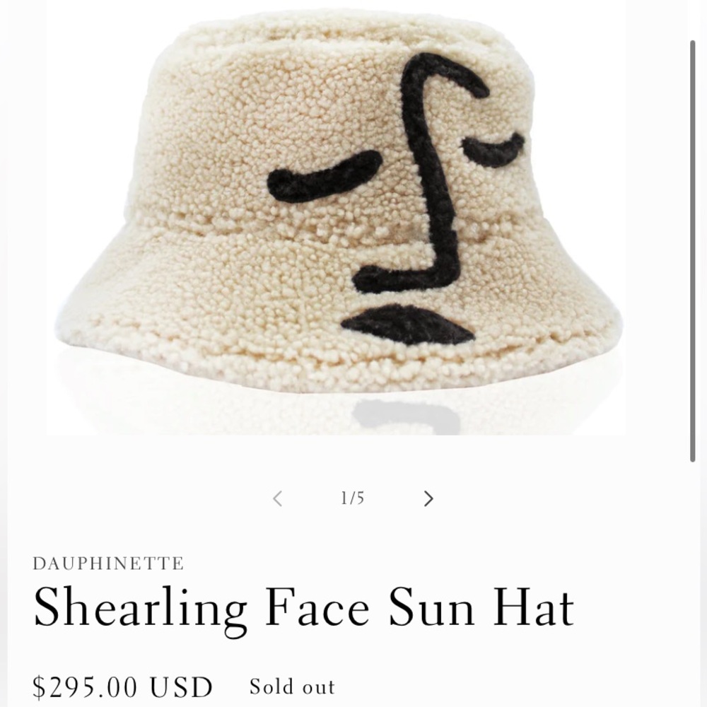 ✨Shearling Face Sun Hat by Dauphinette
